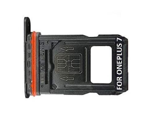Mozomart Sim Tray Slot Holder for OnePlus 7 : Black - Zeespares.in