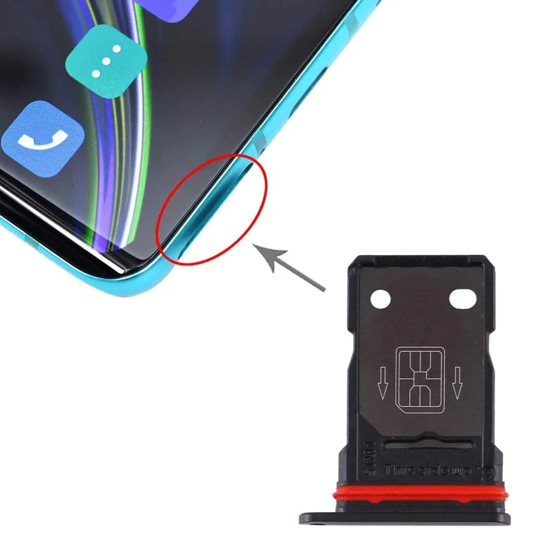 Mozomart Sim Tray Slot Holder for Oneplus Nord : Blue - Zeespares.in