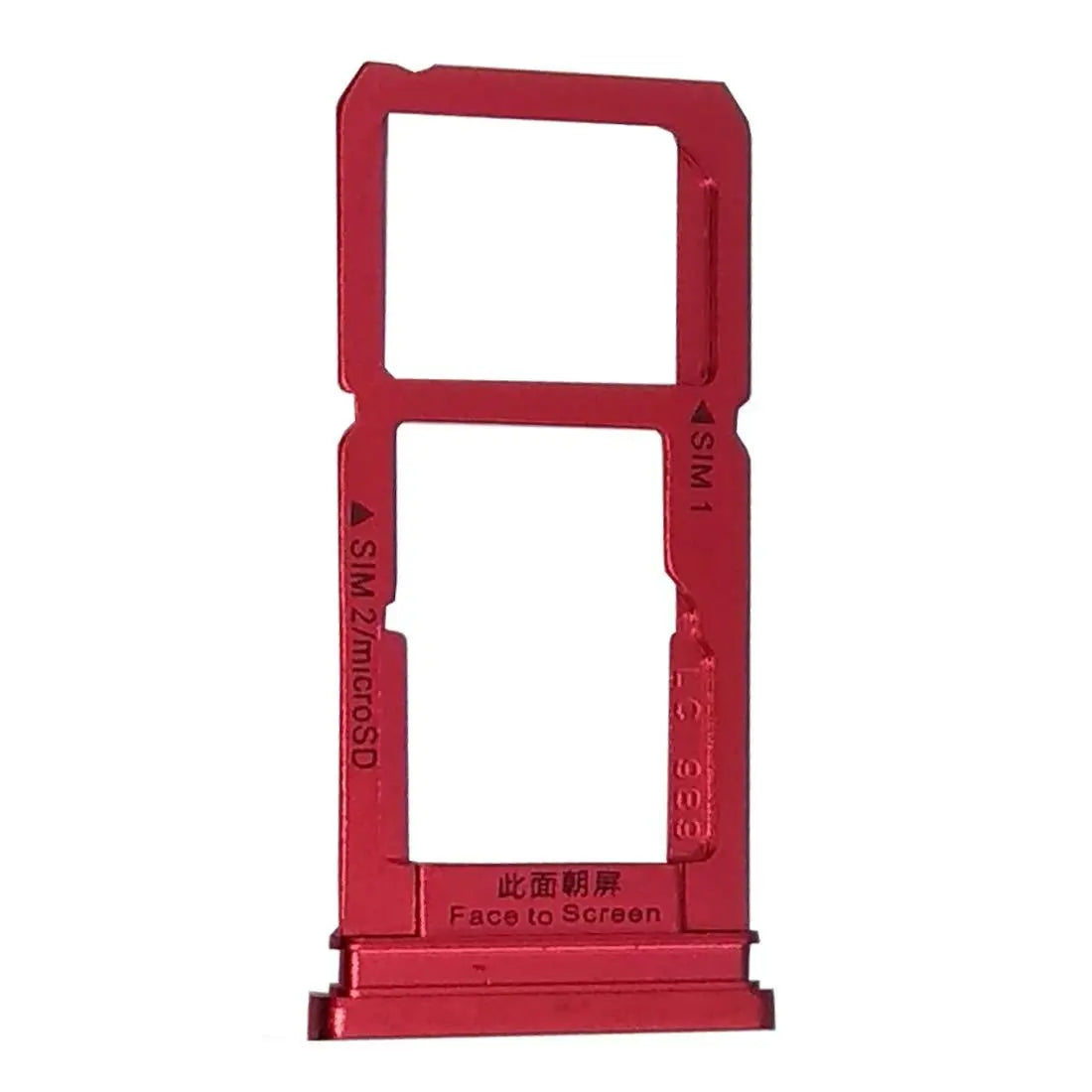 Mozomart Sim Tray Slot Holder for Oppo F7 : Red - Zeespares.in