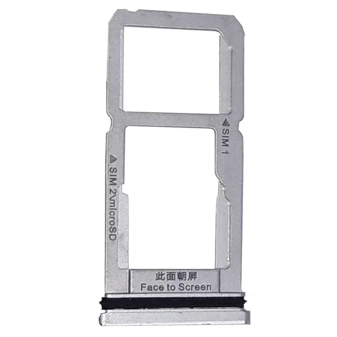 Mozomart Sim Tray Slot Holder for Oppo F7 : Silver - Zeespares.in