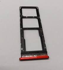 Mozomart Sim Tray Slot Holder for Tecno Spark 5 : Orange - Zeespares.in