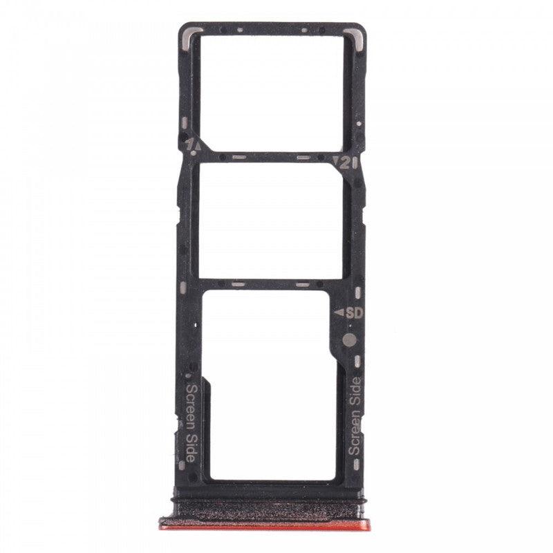 Mozomart Sim Tray Slot Holder for Tecno Spark 5 Pro : Orange - Zeespares.in