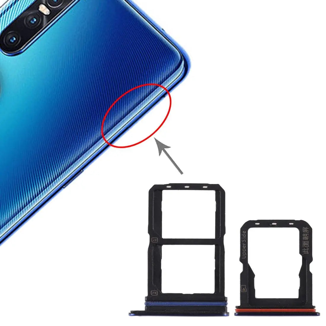 Mozomart Sim Tray Slot Holder for Vivo S1 PRO : Blue - Zeespares.in
