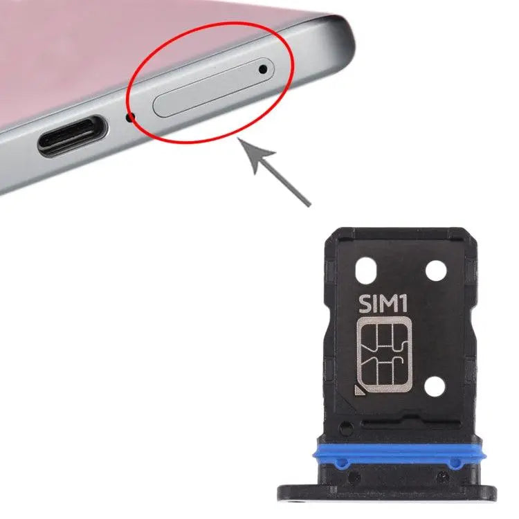 Mozomart Sim Tray Slot Holder for Vivo X70 : Black - Zeespares.in