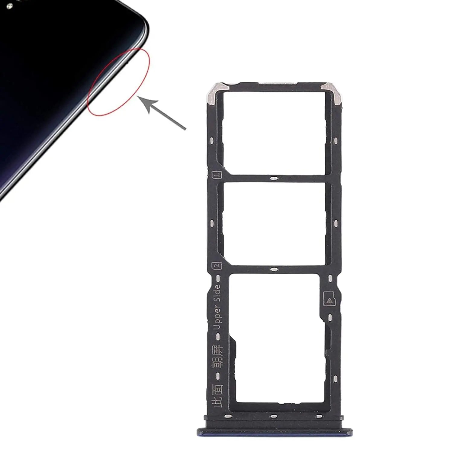 Mozomart Sim Tray Slot Holder for Vivo Y97 : Starry Night Black - Zeespares.in