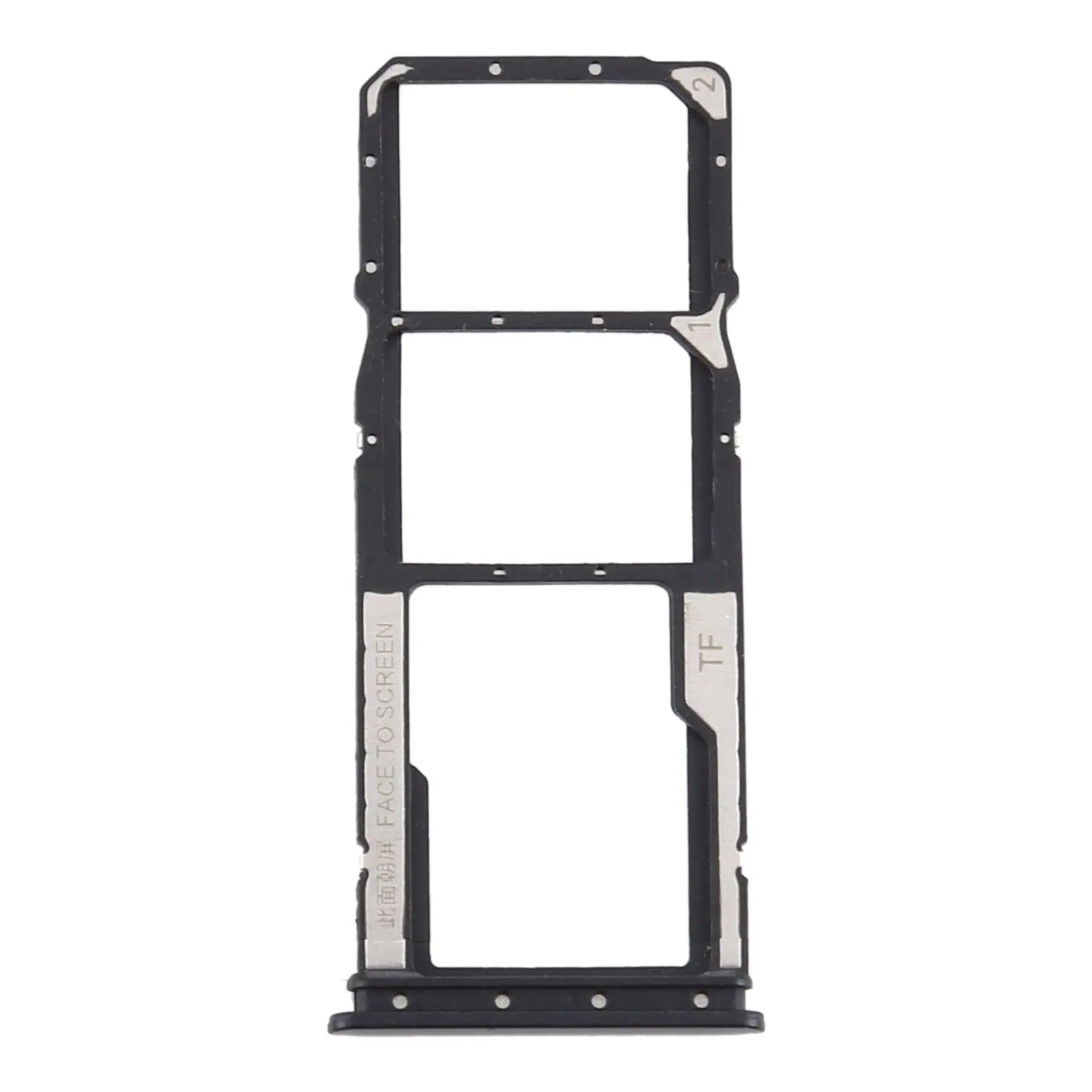 Mozomart Sim Tray Slot Holder for Xiaomi Redmi Mi 9A : Black - Zeespares.in