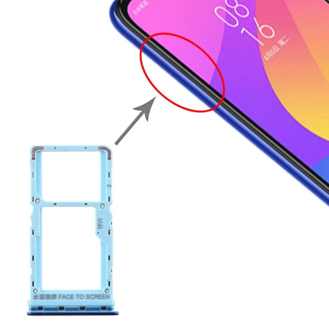 Mozomart Sim Tray Slot Holder for Xiaomi Redmi Mi A3 : Blue - Zeespares.in