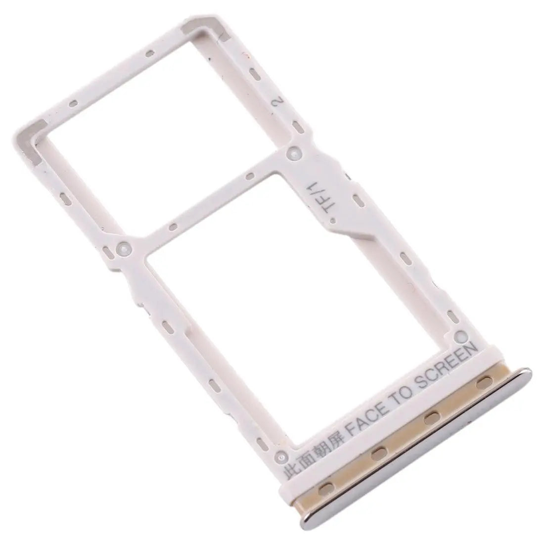 Mozomart Sim Tray Slot Holder for Xiaomi Redmi Mi A3 : Silver - Zeespares.in
