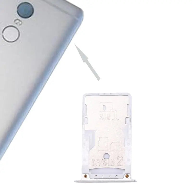 Mozomart Sim Tray Slot Holder for Xiaomi Redmi Note 4 : Silver - Zeespares.in