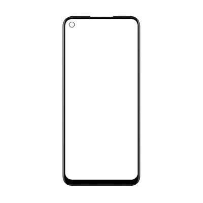 Mozomart Touch Screen Front Glass for Realme 6 Black - Zeespares.in