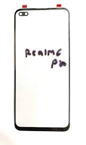 Mozomart Touch Screen Front Glass for Realme 6 Pro Black - Zeespares.in