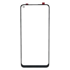 Mozomart Touch Screen Front Glass for Realme 8 Black - Zeespares.in