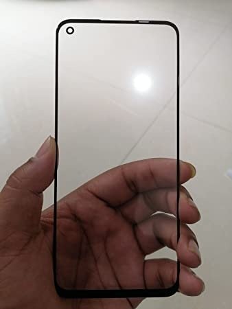 Mozomart Touch Screen Front Glass for Realme 8i Black - Zeespares.in