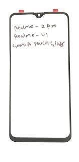 Mozomart Touch Screen Front Glass for Realme U1 Black - Zeespares.in