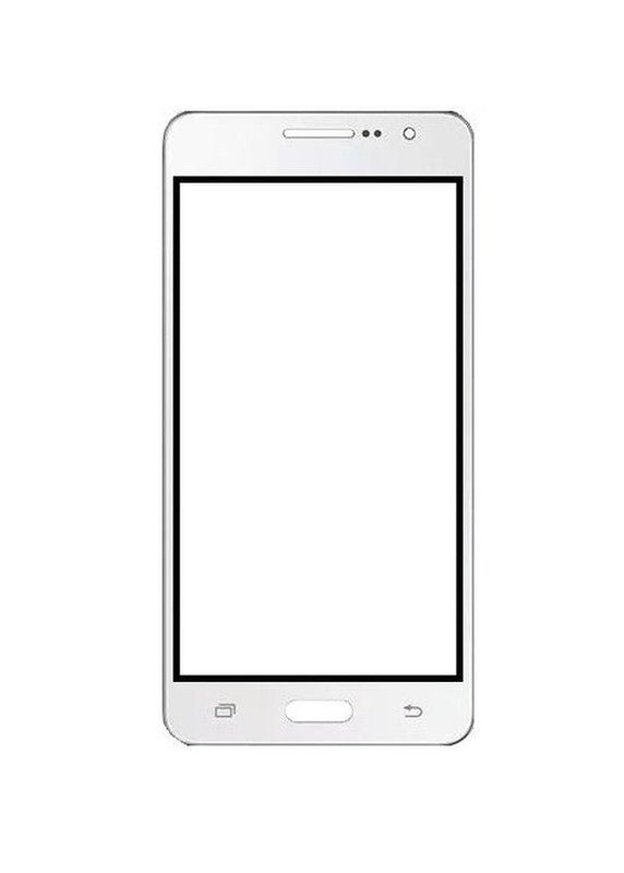 Mozomart Touch Screen Front Glass for Samsung Galaxy Grand Prime White - Zeespares.in