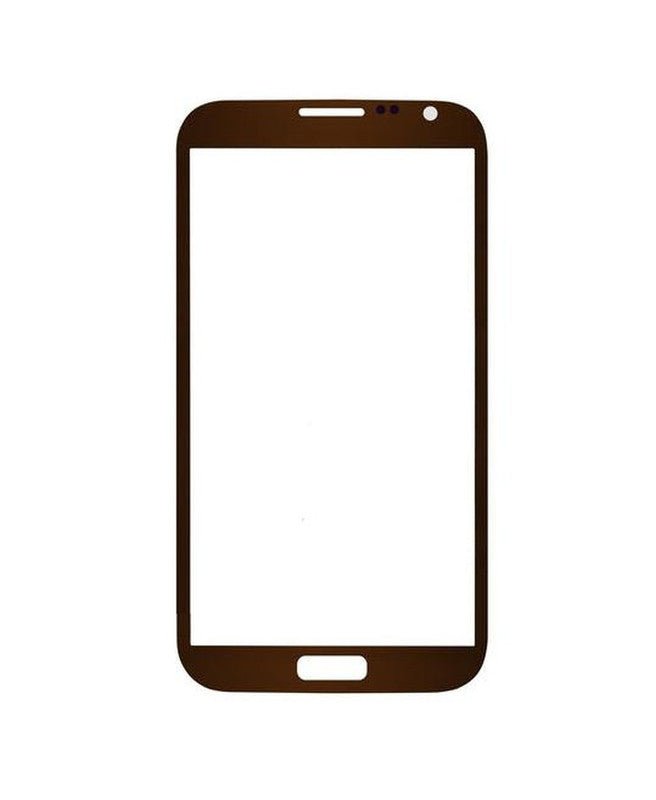 Mozomart Touch Screen Front Glass for Samsung Galaxy Note 2 Brown - Zeespares.in