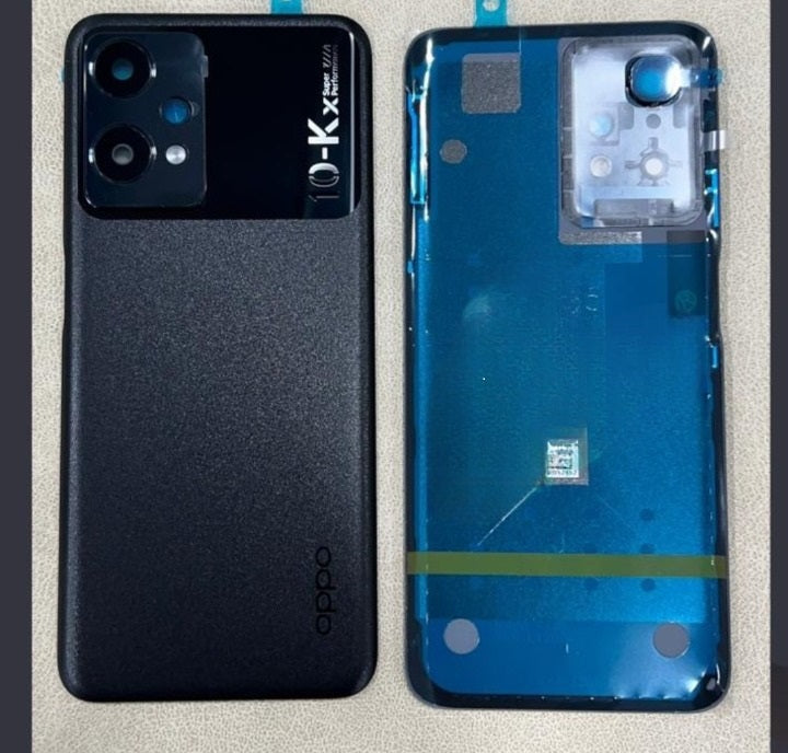 Mozomart Back glass with lens for Oppo K10 5G Black Mozomart